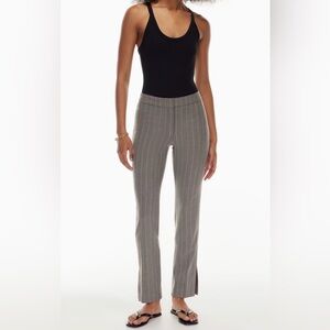 Aritzia Babaton Charcoal Pinstripe Women's Trousers